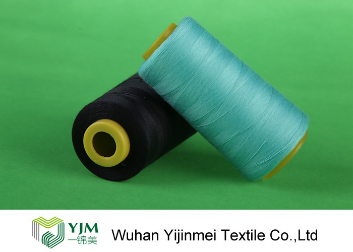 Bleached White Polyester Industrial Sewing Thread Abrasion - Resistant CE Approved