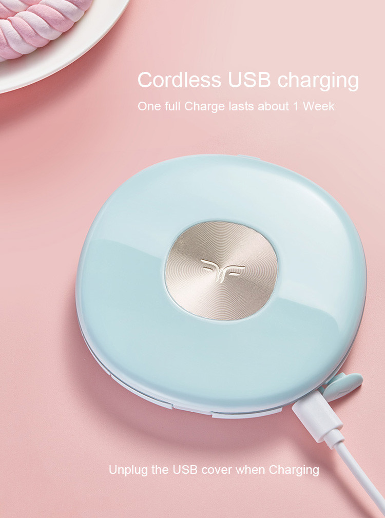 Push Button Pink Blue 600mAh 1W 600K Sublimation Pocket Mirror