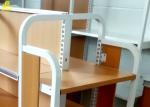 Retail Store Wood And Metal Shelves / Light Duty Display Rack 25mm Thickness MDF