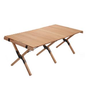 Wholesale 120 X 60CM Portable Outdoor Folding Beach Picnic Table BBQ Roll Up Wooden Folding from china suppliers