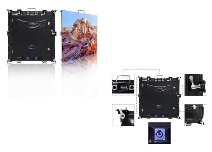 Carbon Fiber Advertising LED Screen IP65 Rated 8mm Pixel With Adjustable Brightness