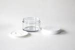 Round Thick Wall Face Cream Jars 150g , Clear PET Plastic Cosmetic Cream