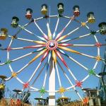 Antique Ferris Wheel Rated Load 72 Riders Height 30m Luxury Design
