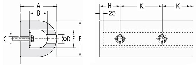 Customized Heavy Duty D Type Fenders PIANC2002 300H Hollow D For Marine Dock Ship