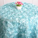 Custom Color Party Banquet Table Cloth Embroidered Logo