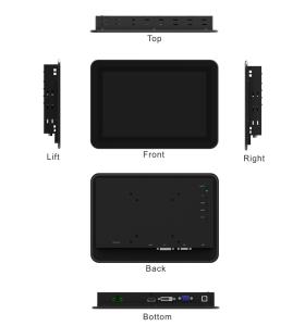 Wholesale 10.1 Inch Open Frame Touch Screen Monitor For Industrial Use from china suppliers