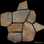 Natural stone Slate Meshed Back Landscape Flagstone Pavers Beige / Green / Grey