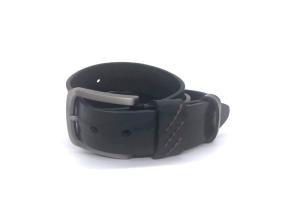 Wholesale Mens Casual Leather Dress Belt 1 1/2” Wide 4MM Thick Alloy Prong Buckle from china suppliers
