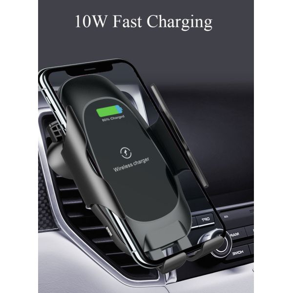 Auto Clamping Car Mount Wireless Charger For Android Mobile Phones