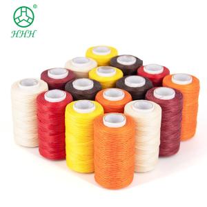 Wholesale 0.8mm Flat Waxed Polyester Stitching Thread for Leather Product Sewing and Durable from china suppliers