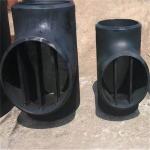 Ansi A860 Wphy Reducing Barred Tee Black Painting Butt Weld