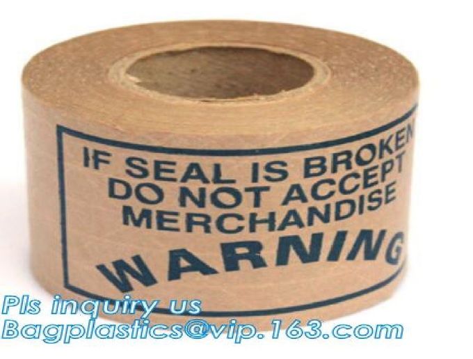 Fiber Reinforced Labelh Tape Label Gummed Kraft Paper Packing Reinforced