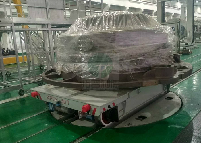 5t industrial electric turntable for steel mill material handling car on railway