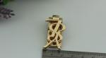 Superb quality custom zinc alloy brand fashion bag gold metal turn locks