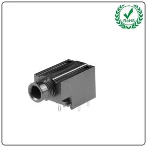 Wholesale PCB Mount 6 Pin Terminals Female 6.35 Audio Phone Jack PJ6008A from china suppliers