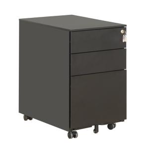 Wholesale Black 0.5 - 1.2mm Lockable Storage Cabinet , Metal Office Mobile Pedestal from china suppliers
