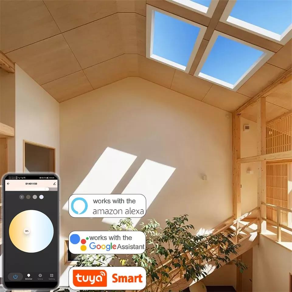 Multi Scene Durable Skylight Panel Light , No Flicker Virtual Skylight Ceiling