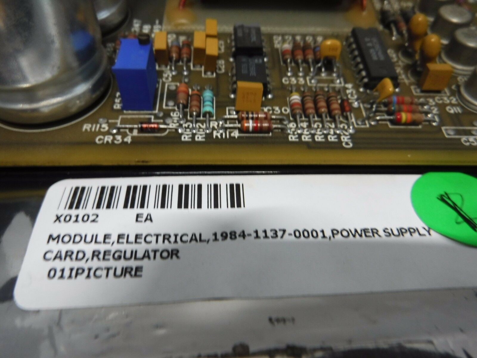 EMERSON FISHER ROSEMOUNT 01984-1137-0001 POWER SUPPLY I/O PCB BOARD MODULE