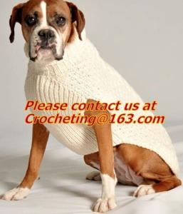 Wholesale pet clothing red dog sweater green pet, jacquared Turtle neck Sweater Pet Winter Clothes from china suppliers