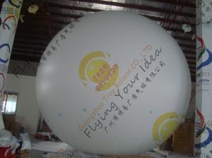 Wholesale Large Helium Inflatable Advertising Balloons Fireproof 0.28mm Blank White PVC from china suppliers