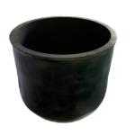 Metal Melting Silicon Carbide Graphite Crucible Round Low Slag Adherence