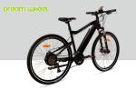 Matt Black Battery Powered Mountain Bike 500W 27 Speed Battery Inside 26.50Kgs