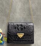 Authentic Crocodile Skin Women Flap Purse Genuine Alligator Leather Lady Small