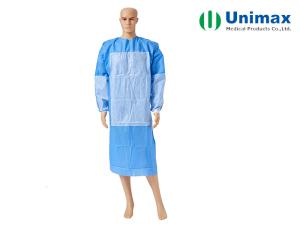 Wholesale SMMS Blue EN13795 Disposable Surgical Gowns 45gsm from china suppliers