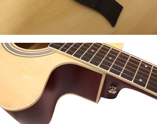 constansa guitar Factory Wholesale Custom Sapele Wood 41 Inches Sunburst Color