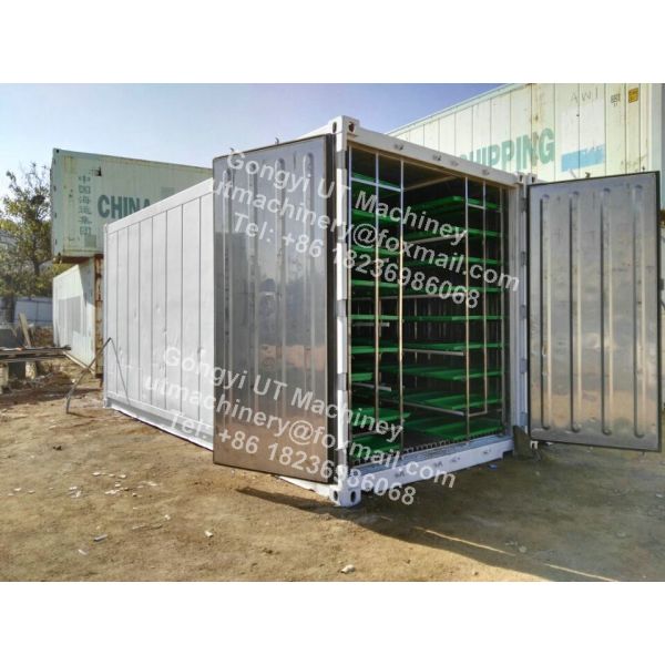 Compact Container Type Hydroponic Barley Fodder Growing Room for Optimal Sprout Box Size