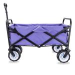 Four Wheel Folding Beach Wagon Garden Hand Cart Collapsible Shopping Trolley