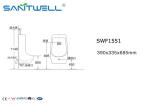 High Temperature Wall Mounted Urinal Toilet Bowl For Male 390*335*685 mm