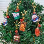 Christmas Festival Acrylic Keychain Key Ring Cute Snowman Print and Durable
