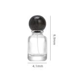 30ml/50ml/100ml pressed transparent 15 bayonet glass perfume bottle