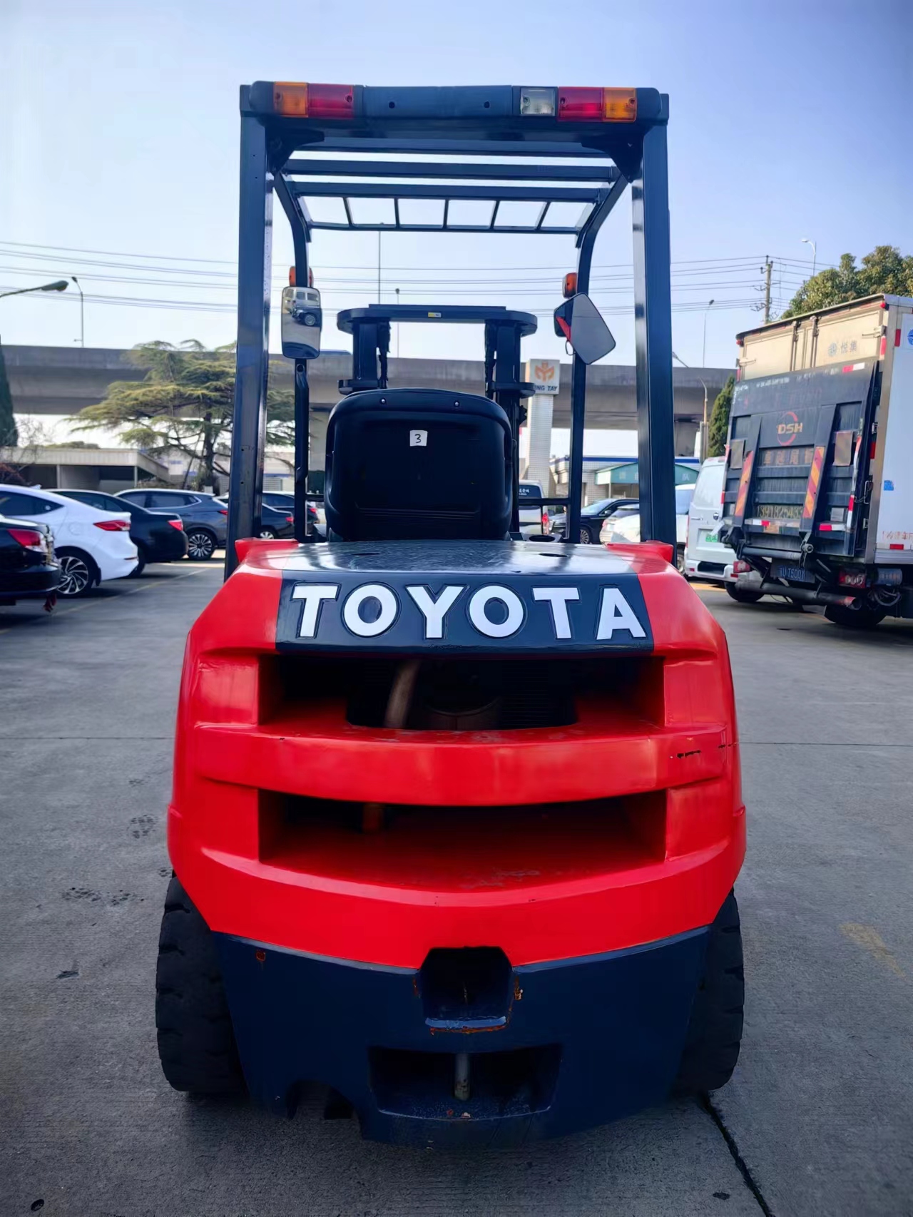3 Ton Manual Diesel Toyota Forklifts with Original Color and 3m Min. Lifting Height
