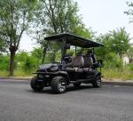 Luxury High-End Black 4+2 Seater Lithium Battery Off-Road Electric Golf Cart