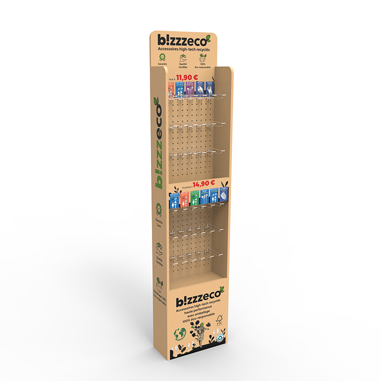 Modern Wooden Display Stand Free Standing Turning Display Stand Tiny Tips Sensitive For Kids