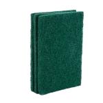 Heavy Duty Green Nylon Scourer Moisture Proof Wear Resistance Custom