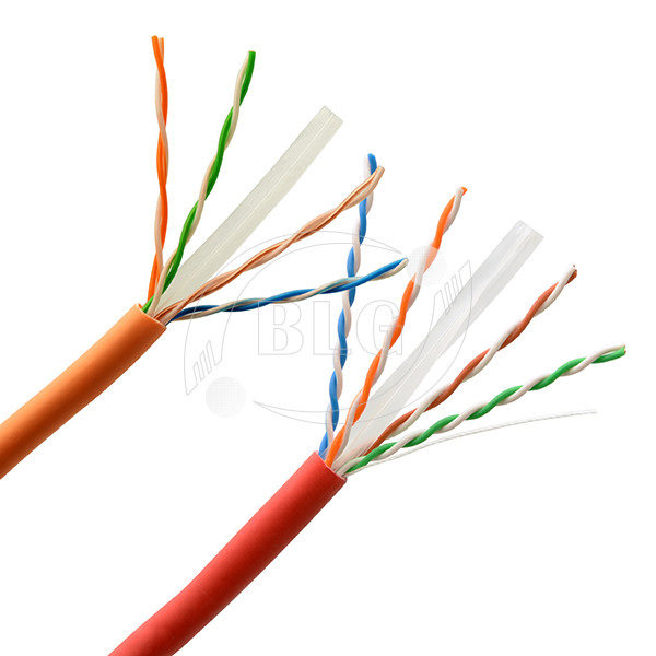 Ethernet UTP Cat6 Lan Cable With 8 Cores 23AWG Solid 0.57mm Bare Copper