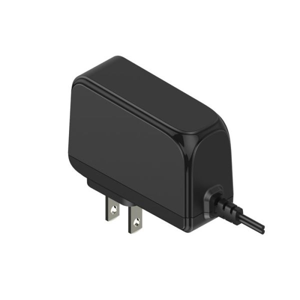 Black / White AC DC Power Adapter 2 Prong 12V 2A US Plug Switching Power Supply