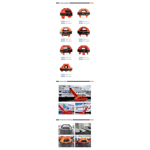 Throw Overboard Inflatable Life Raft Type ATOB