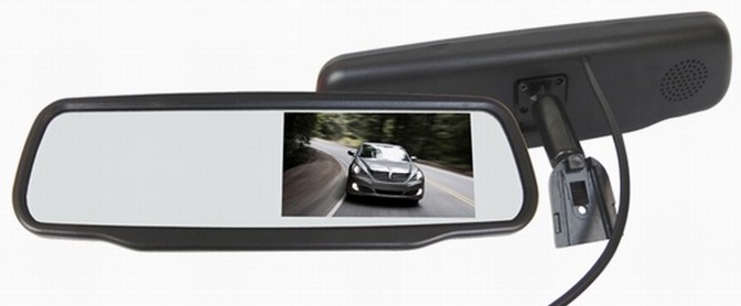 Ouchuangbo 4.3" car rear view mirror monitor display China factory price