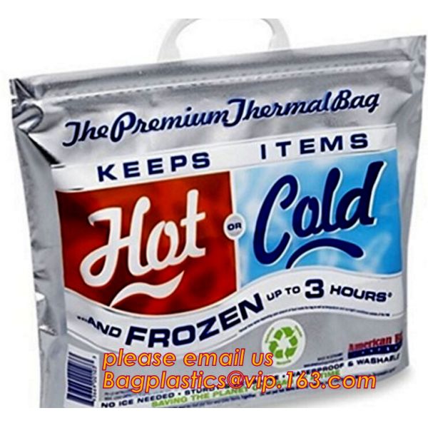 Outdoor square aluminum foil food thermal freezer cooler lunch insulation bag,Foil Cooler Bag Thermal Bag for Fruit Choc