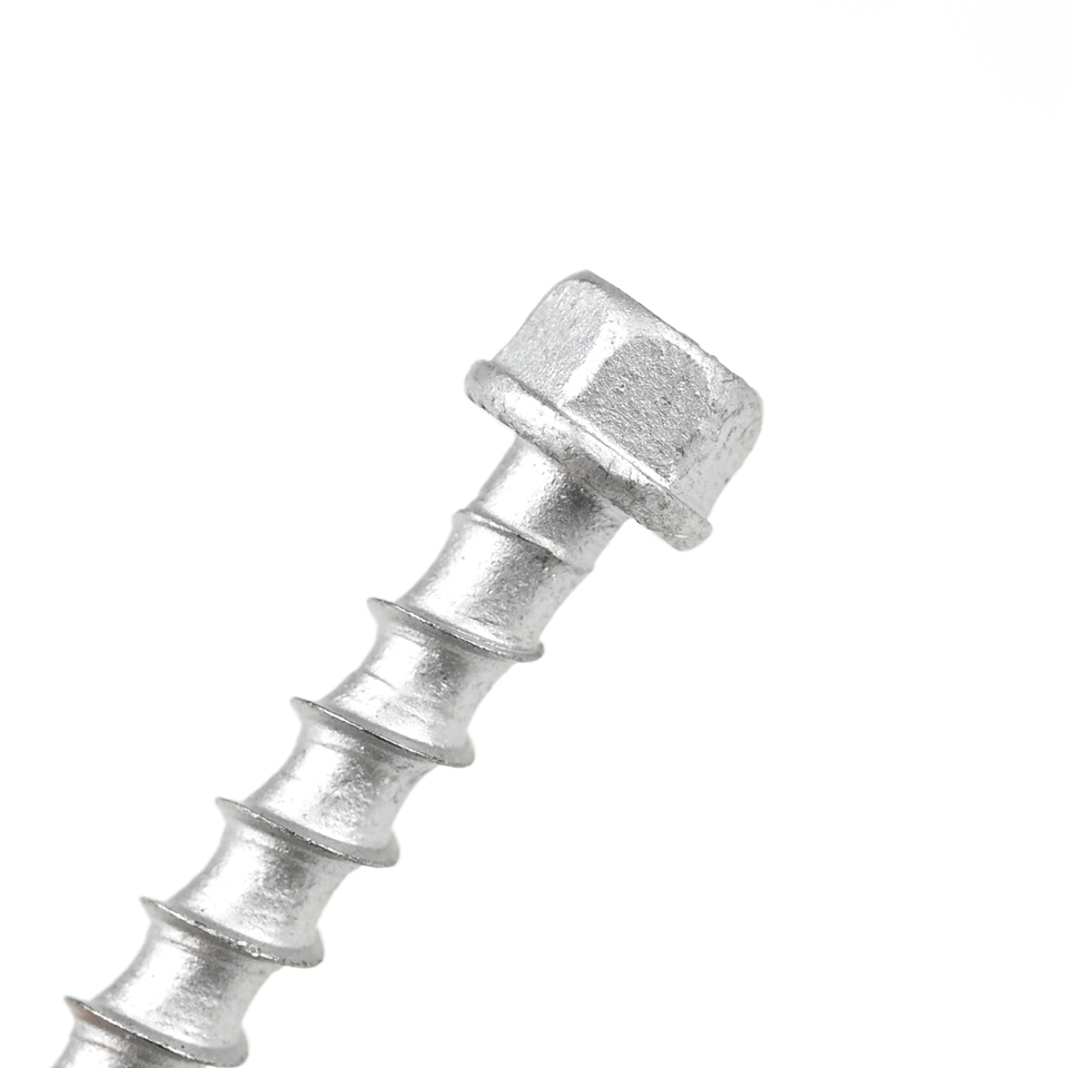 GB Standard High Strength M6 Hex Flange Head Blockwork Concrete Screws For Blockwork For Architectures