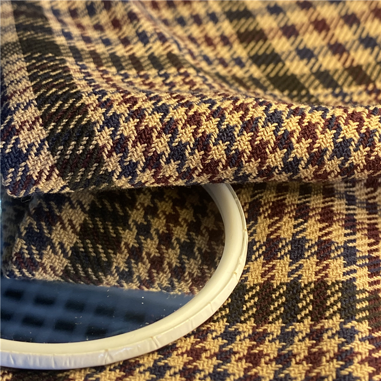 Colorful Heavyweight Twill Woven Poly / Rayon 65/35 Yarn Dyed TR Checks Fabric