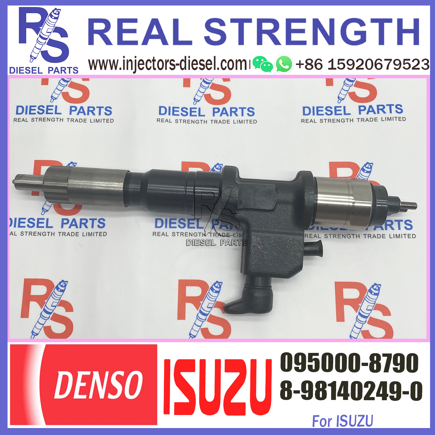 Genuine Common rail Diesel Fuel Injector 095000-8790 8-98140249-0 For IS-UZU 6UZ1 Engine