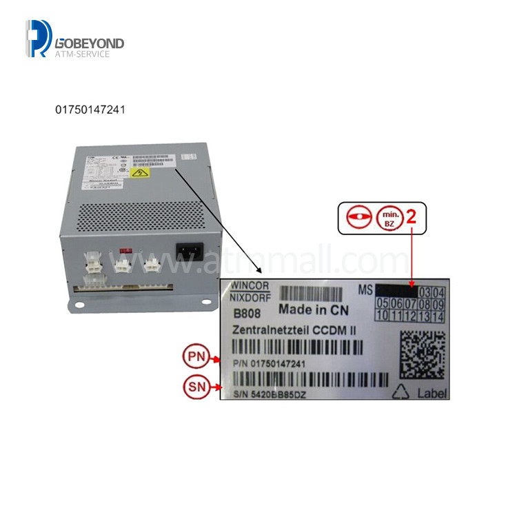01750147241 Wincor Nixdorf Cineo 4060 C4060 Central Power Supply CCDM II 1750147241