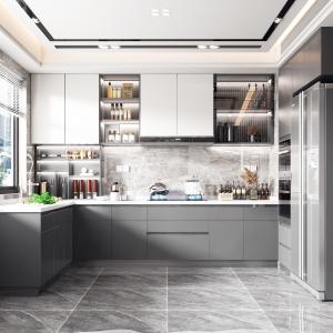 Wholesale Home White Woodern Kitchen Furniture High Quality Kitchen Cabinets For Hotel from china suppliers