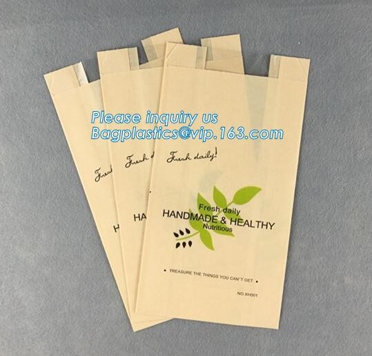 zipper. ziplock, Custom printed paper bread bags use for food packaging,Open Top Kraft Paper Laminated Foil Lined Flat B