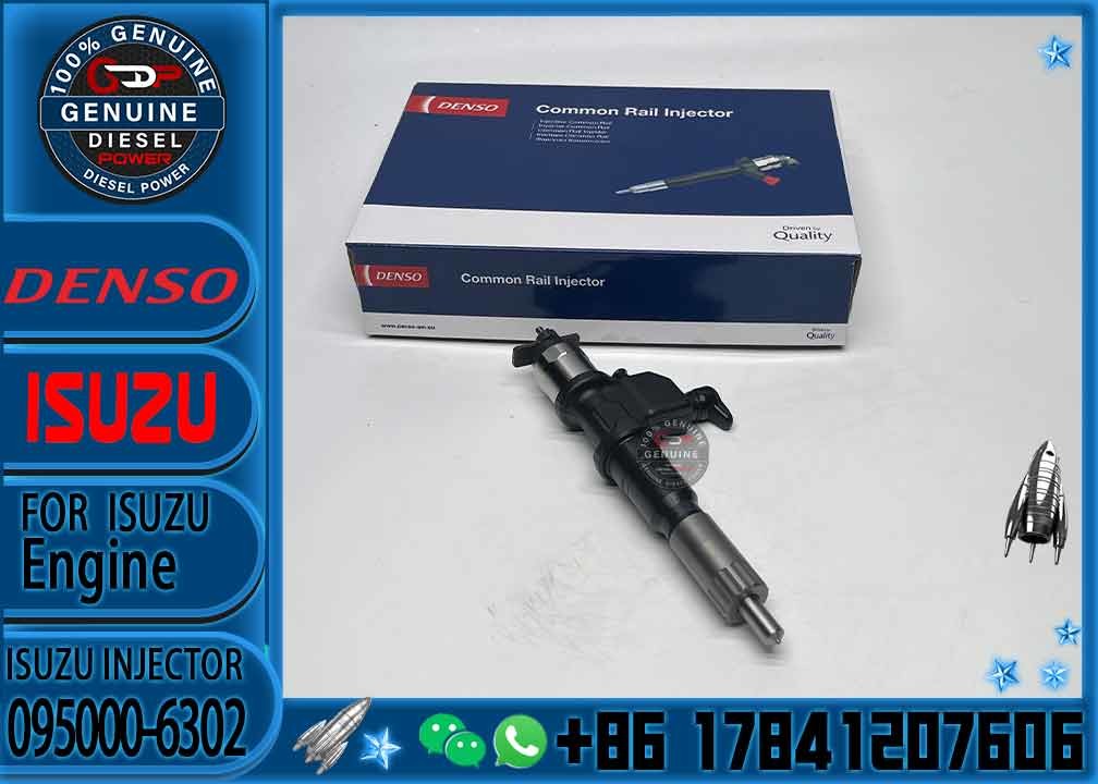 Hot Sell Fuel Injector Common Rail Fuel Injector 095000-6302 0950006302 1-15300436-2